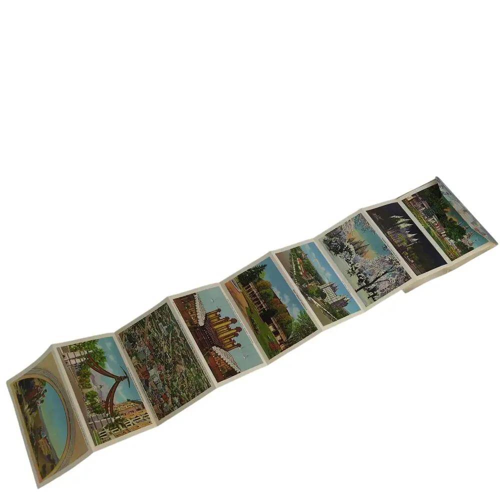 An Art Folder of Salt Lake City Utah 1940s Fold-Out Linen Postcards UT‎ Mormons+